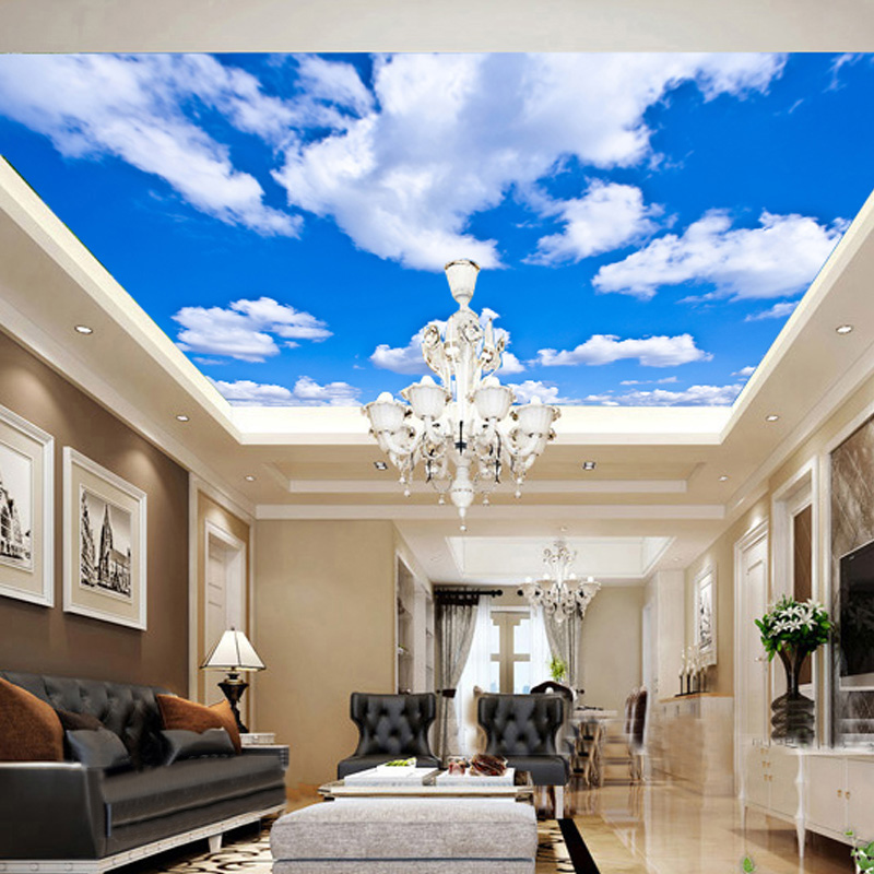 Custom Map Poster - Ceiling Mural Custom 3D Photo Wallpaper