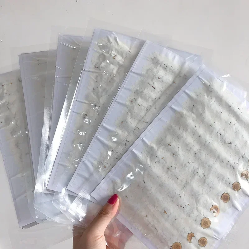 60X Pressed Dried White/Dyed C - Dried Flower Bookmark recension och pris