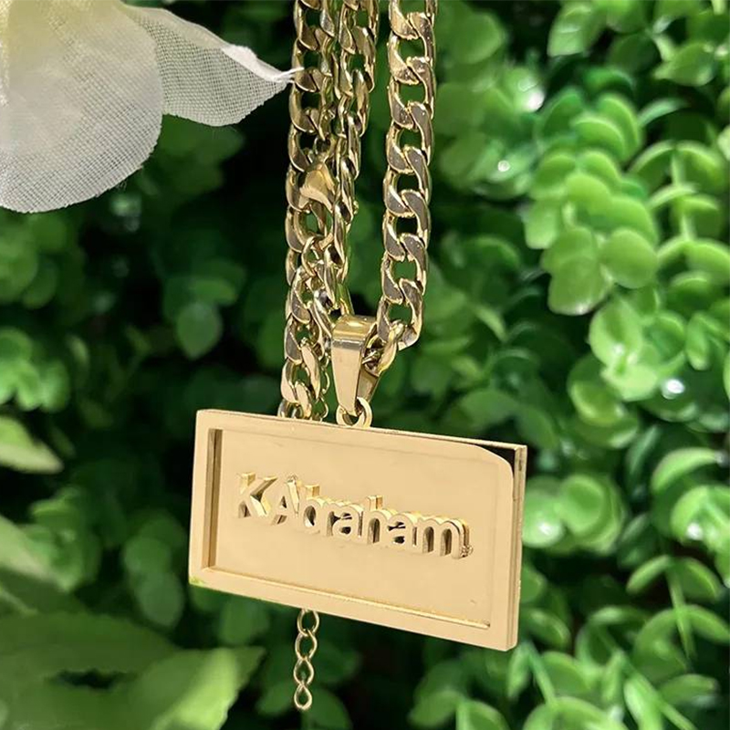 Custom Name Hip Hop Necklace f - Name Necklace Custom recension och pris
