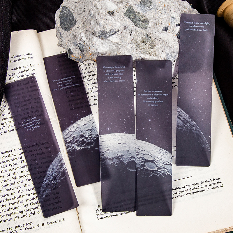 5PCS Space Roaming Matte PET B - Dried Flower Bookmark recension och pris