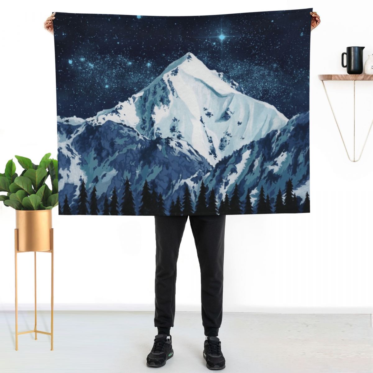 Alaska Night Sky 1 Throw Blank - Custom Night Sky recension och pris