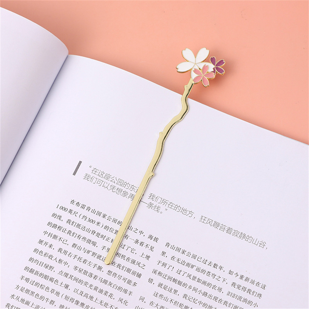 Metal Sakura Bookmark Creative - Dried Flower Bookmark recension och pris