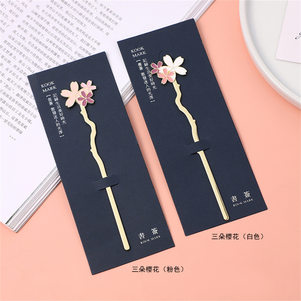 Metal Sakura Bookmark Creative - Dried Flower Bookmark recension och pris