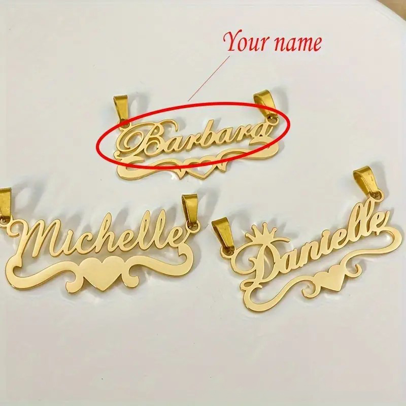Punk Cuban Link Chain Custom N - Name Necklace Custom recension och pris